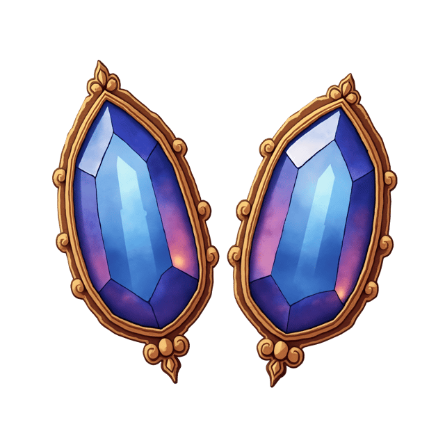 Free transparent PNG: Radiant Sapphire Crystal Cartoon Illustration for Decorative and Craft Uses