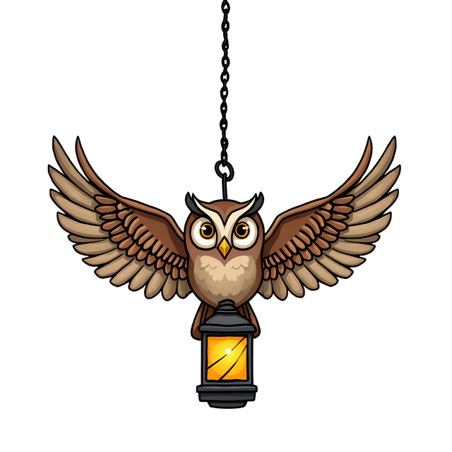 Free transparent PNG: Owl Feather and Lantern  Nature Clipart, free downloadable png