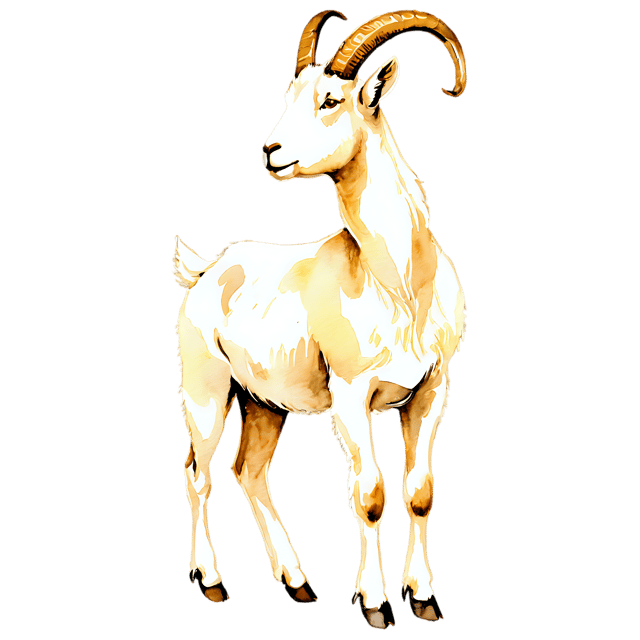Free transparent PNG: Goat Watercolor Illustration – Transparent PNG for Design and Artwork