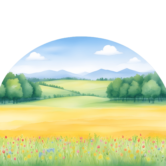 Free transparent PNG: Radiant Meadow with Endless Horizon PNG Background