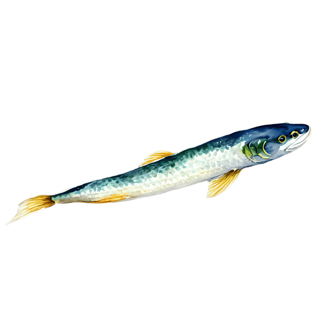 Free transparent PNG: Watercolor Eel Fish Transparent PNG – Gentle Illustration for Artists & Designers