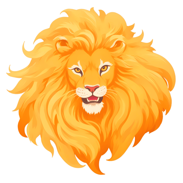 Free transparent PNG: Lions Mane PNG Illustration with Golden Flow and Transparent Background