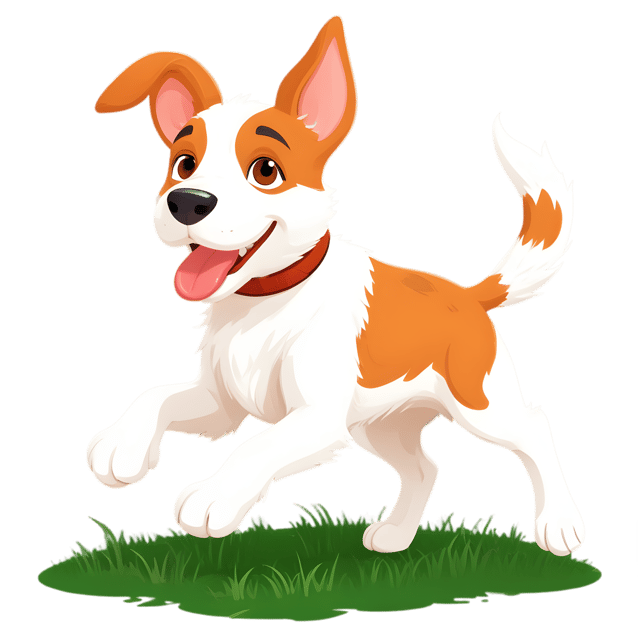 Free transparent PNG: Cute Mutt with Wagging Tail PNG Transparent Background for Dog Lovers and Animal Art