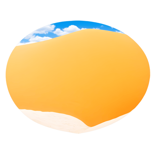Free transparent PNG: Golden Sands Under Bright Blue Sky Transparent PNG for Beach and Nature Imagery
