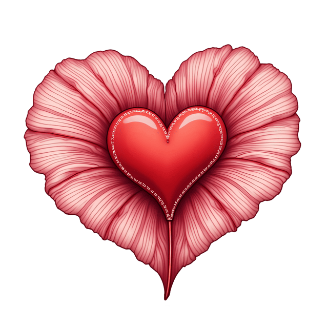 Free transparent PNG: Petals with Stitched Heart Details  Floral Clipart, free downloadable png