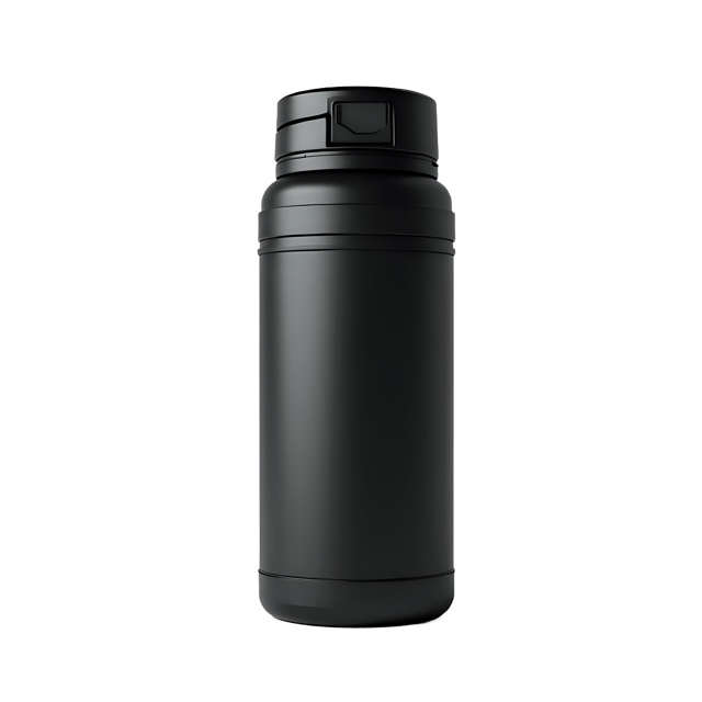 Free transparent PNG: Coffee Thermos  Black Matte Finish Design, free download png