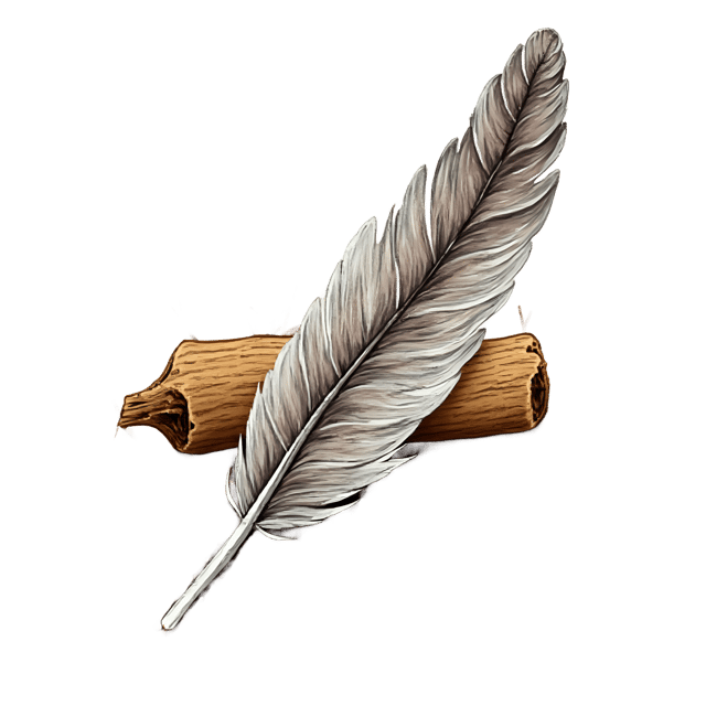 Free transparent PNG: Owl Feather  Fallen Bark  Nature Clipart, free transparent png download