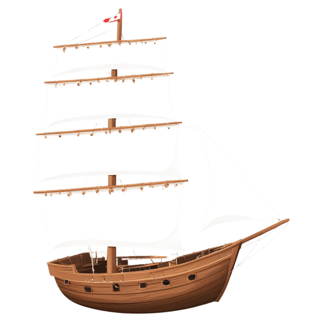 Free transparent PNG: Old Wooden Sailing Vessel PNG with Transparent Background for Nautical and Vintage Decor
