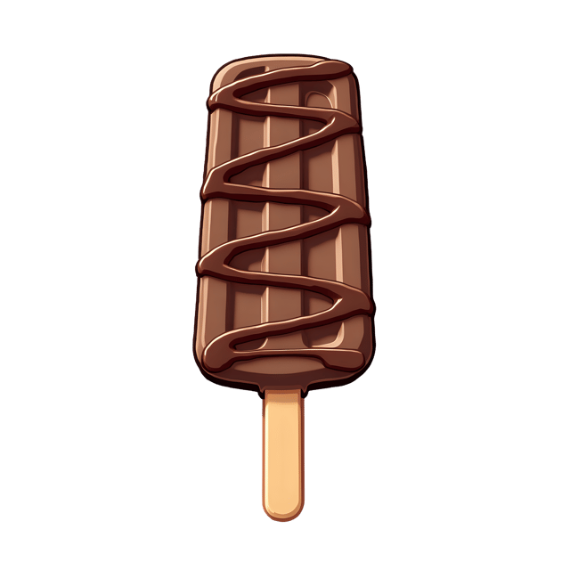 Free transparent PNG: Popsicle Stick with Chocolate Drizzle  Food Clipart, free downloadable png