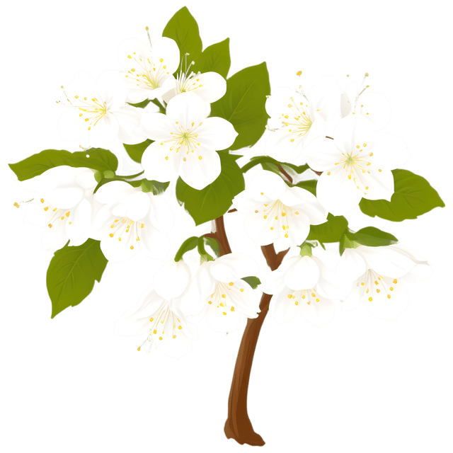 Free transparent PNG: Silverbell Tree PNG with Transparent Background for Botanical Design and Decor