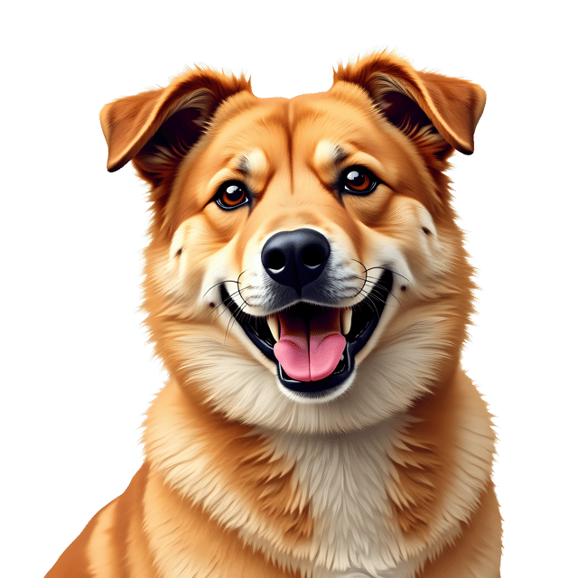 Free transparent PNG: Loyal Dog Portrait with Transparent Background PNG