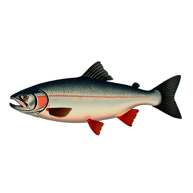 Free transparent PNG: Salmon Fish PNG Clipart  Ideal for Ocean Life Themes, Art  Educational Materials
