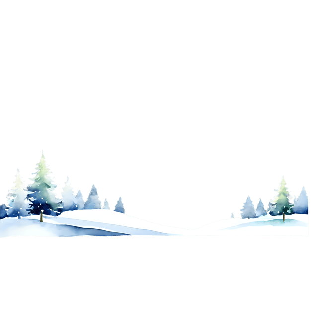 Free transparent PNG: Snowy Landscape Watercolor Illustration – Transparent PNG