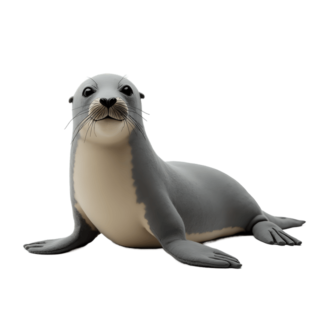 Free transparent PNG: Serene Needle-Felted Seal PNG with Transparent Background for Calming Decor and Crafts