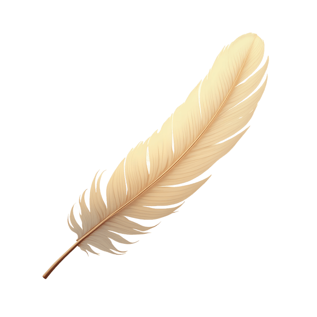 Free transparent PNG: Soft White Feather in Golden Light  Elegant Clipart, free transparent png download