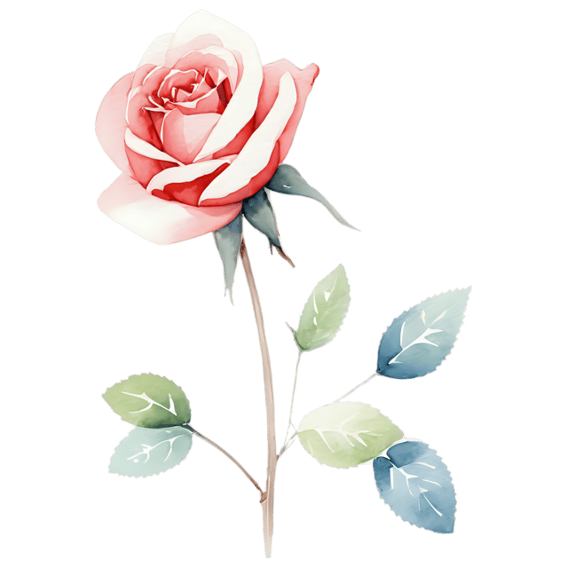 Free transparent PNG: Watercolor Rose Cluster PNG – Transparent Background Design Element