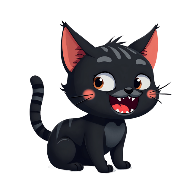 Free transparent PNG: Spotted Black Cat  Feline Clipart, free transparent png download