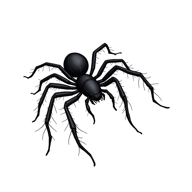 Free transparent PNG: Crawling Spider PNG Illustration with Long Legs and Web Dripping