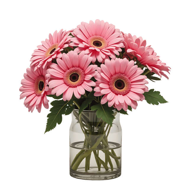 Free transparent PNG: Pink Gerbera Daisy PNG Transparent Table Decoration