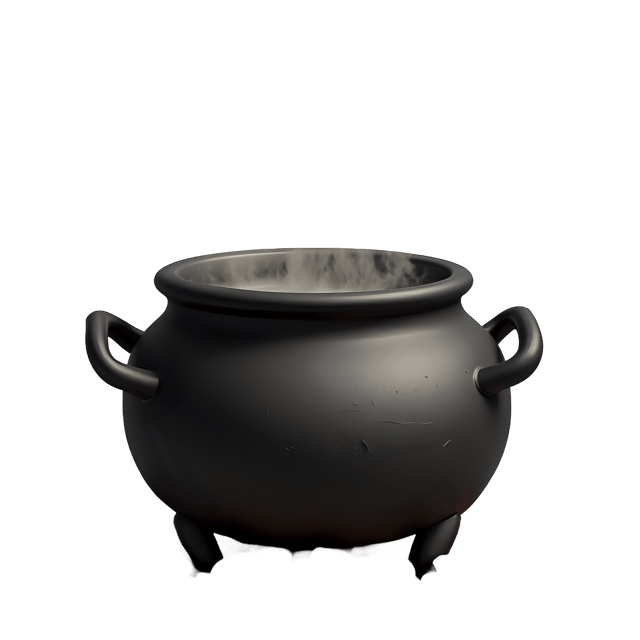 Free transparent PNG: Witches Cauldron Boiling Over Transparent PNG for Witchy Decor and Art