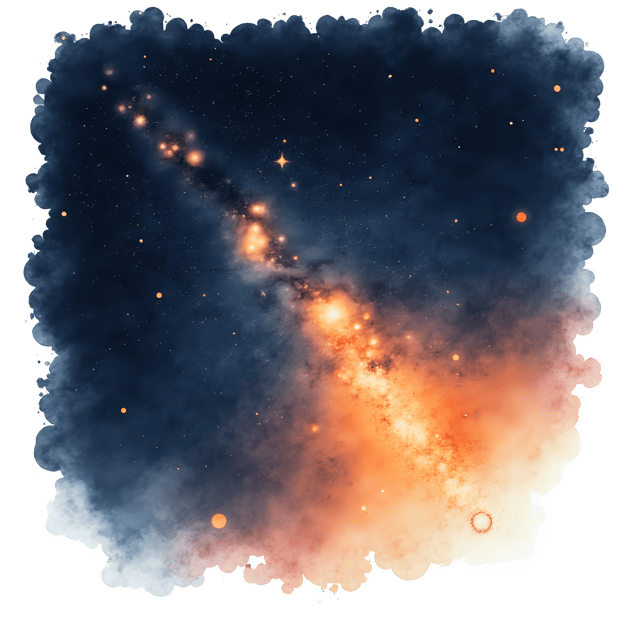 Free transparent PNG: Glowing Star Cluster  Space Fading Clipart, free transparent png download