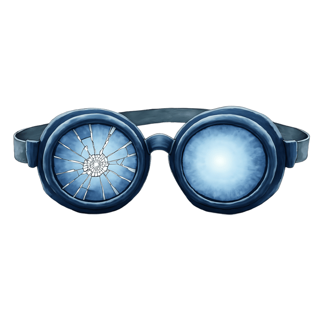 Free transparent PNG: Goggles with Cracked Lens  Free Downloadable PNG Clipart