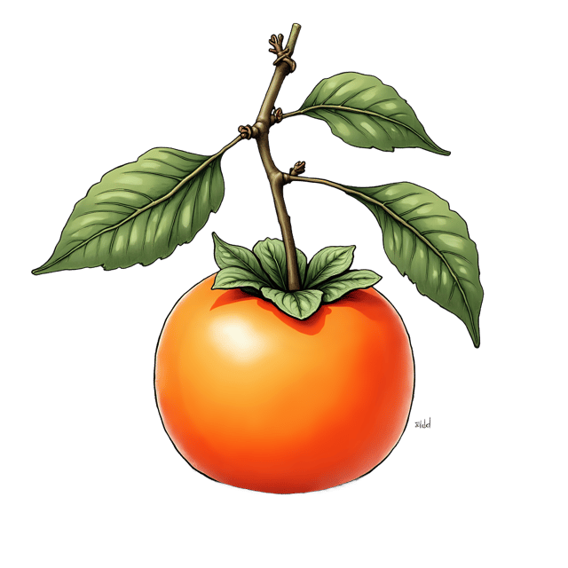 Free transparent PNG: Persimmon PNG  Perfect for Fruit Illustrations, Crafts  Decor