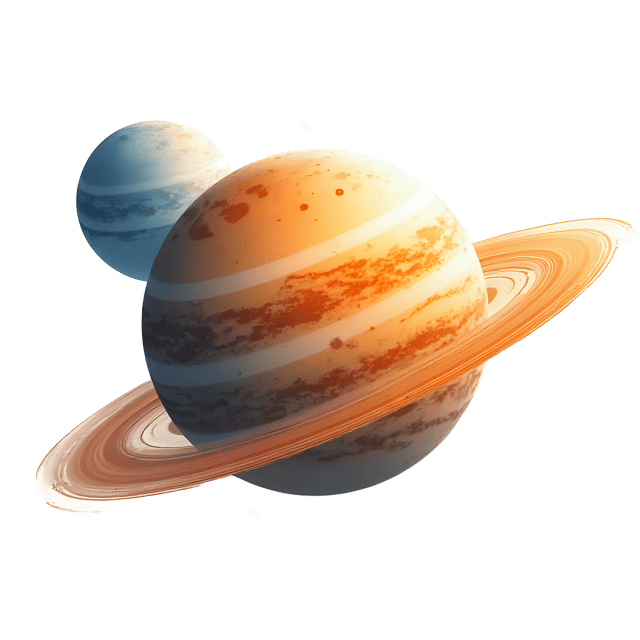 Free transparent PNG: Planets in Orbit with Golden Glow  Space Clipart, free transparent png download