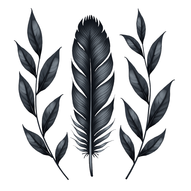 Free transparent PNG: Owl Feather Detail Among Dark Leaves  Nature Clipart, free transparent png download
