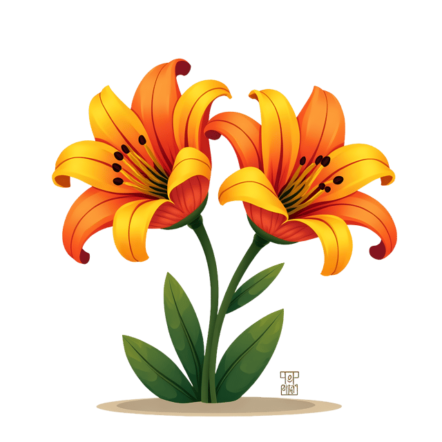 Free transparent PNG: Tiger Lily PNG with Transparent Background for Floral Design and Clipart