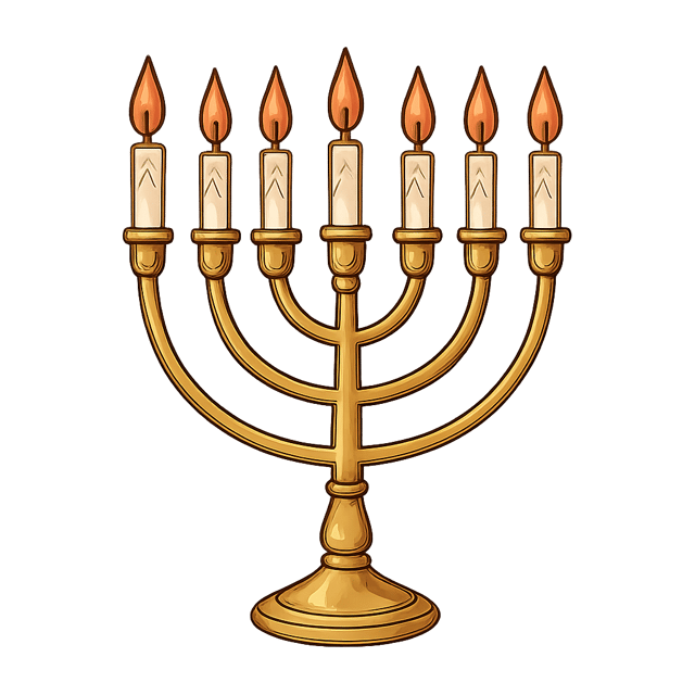 Free transparent PNG: Menorah Clipart Illustration for Hanukkah Decorations, Education, and Holiday Crafts