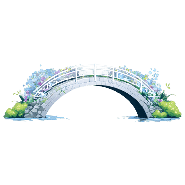 Free transparent PNG: Floral Fairy Tale Bridge PNG Transparent Background