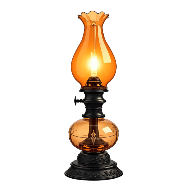 Free transparent PNG: Victorian Oil Lamp PNG Clipart  Perfect for Historical Design and Decor