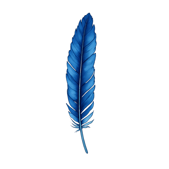 Free transparent PNG: Blue Jay Feather  Cobalt Striped Bird Clipart, free downloadable png