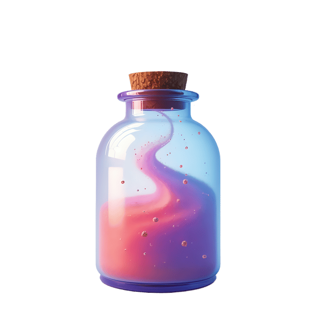 Free transparent PNG: Glitter Swirl in a Bottle PNG Clipart  Perfect for Party Decor  Crafts