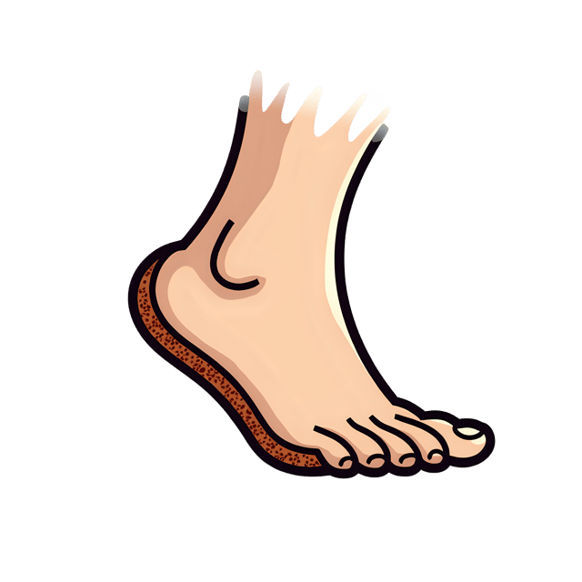 Free transparent PNG: Foot with Rusted Edge  Detailed Line Art, free download png