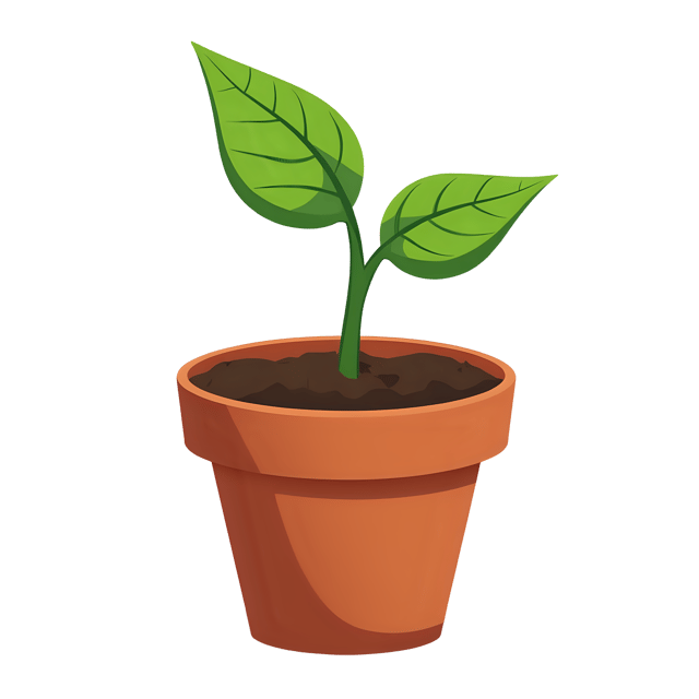 Free transparent PNG: Plant Sprout in Clay Pot  Green Thumb Clipart, free download png
