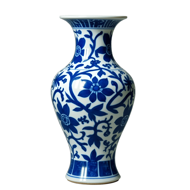 Free transparent PNG: Ming Dynasty Blue-and-White Vase PNG Design for Art and Decor
