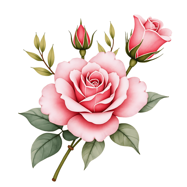 Free transparent PNG: Rose and Jasmine Flowers PNG Download  Elegant Blooms for Decor  Crafts