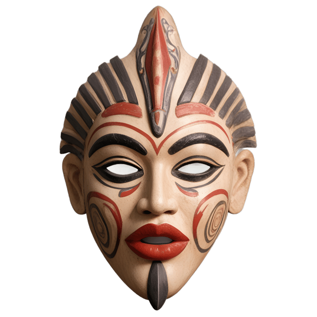 Free transparent PNG: Tribal Mask PNG with Transparent Background for Art and Decor