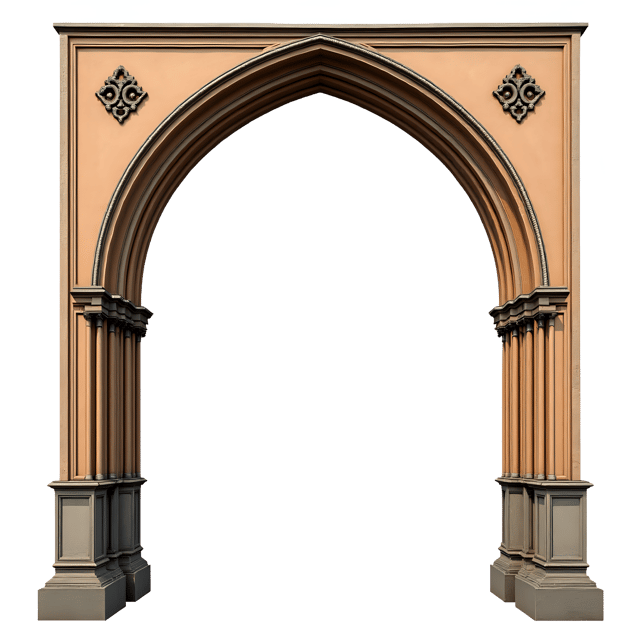 Free transparent PNG: Gothic Arch Frame PNG Clipart  Perfect for Design Projects  Decor