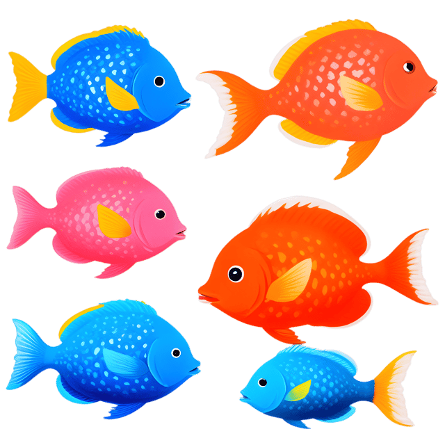 Free transparent PNG: Colorful Fish in Coral Reef PNG Transparent Background
