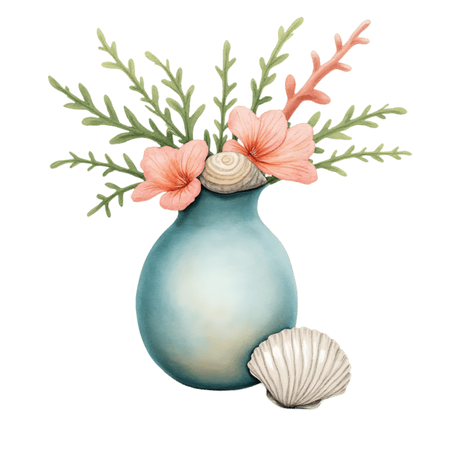 Free transparent PNG: Seaside Vase  Underwater Scene Clipart, free transparent png download