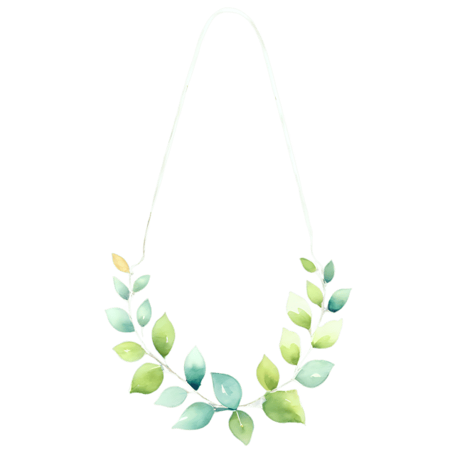 Free transparent PNG: Watercolor Ivy Loop Ornament PNG – Transparent Watercolor Art for Crafts & Decor