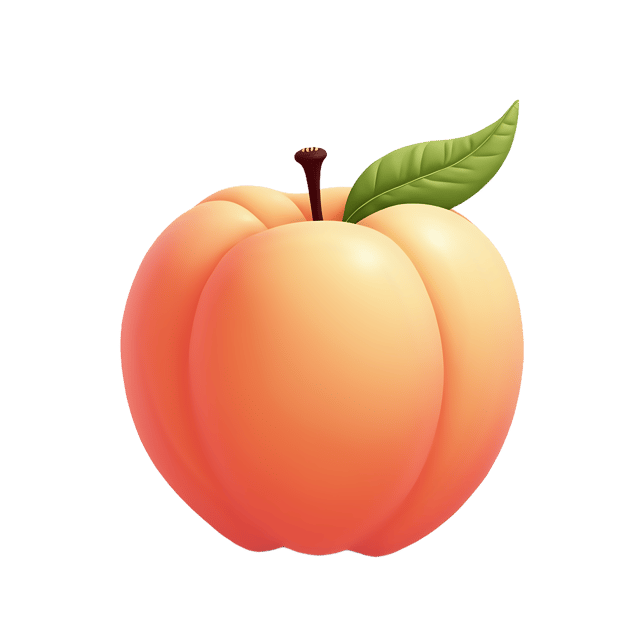 Free transparent PNG: Peach PNG Clipart  Ideal for Food Projects, Desserts  Decor