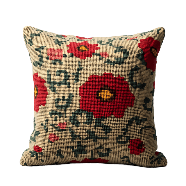 Free transparent PNG: Victorian Needlepoint Cushion PNG Clipart  Perfect for Home Decor  Crafting