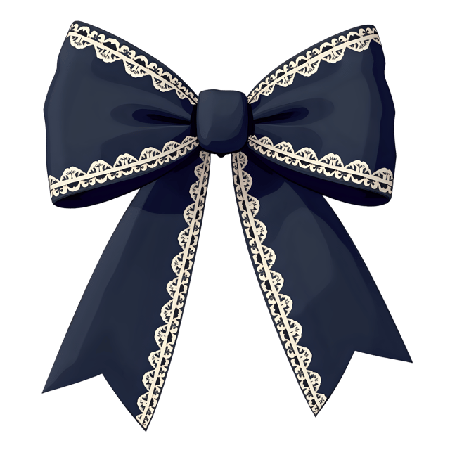 Free transparent PNG: Dark Ribbon with White Lace Trim  Elegant Clipart, free png download