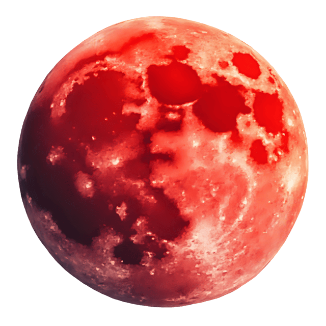 Free transparent PNG: Moon with Eerie Red Glow  Fantasy Scene Clipart, free downloadable png