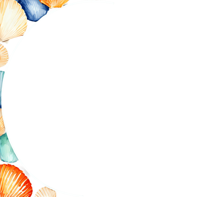 Free transparent PNG: Seashell Edge Frame Watercolor Illustration – Transparent PNG