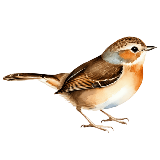 Free transparent PNG: Wren Bird Watercolor Illustration – Transparent PNG